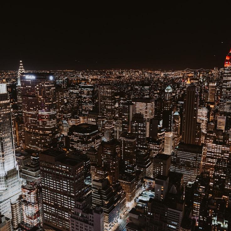 City skyline in Amsterdam, Netherlands